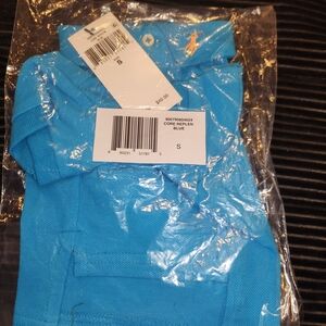 Ralph Lauren Vibrant Blue Polo Shirt with Button Detail